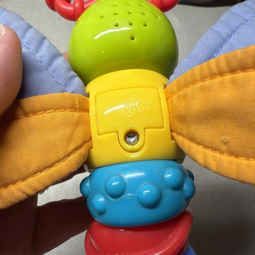 Bright Starts Twisty Bug dragonfly butterfly take along  baby toy rattle lights